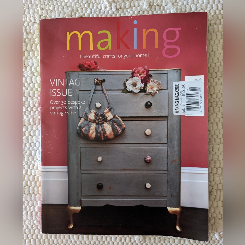 🌞🌞Craft Magazine MAKING Printed in the UK British Craft Recipes Sewing